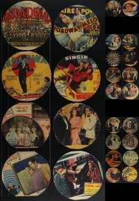 6d0408 LOT OF 34 HEAVILY TRIMMED LOBBY CARDS 1930s-1950s great movies in MUCH lesser condition!
