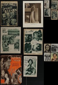 6d0146 LOT OF 14 MISCELLANEOUS ENGLISH ITEMS 1920s-1960s great images from a variety of movies!