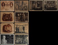 6d0427 LOT OF 10 SILENT MOVIE LOBBY CARDS 1920s great images from a variety of early movies!