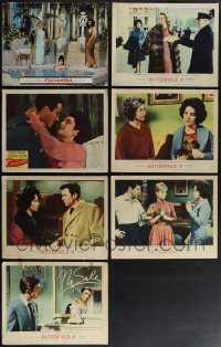 6d0431 LOT OF 7 ELIZABETH TAYLOR LOBBY CARDS 1950s-1960s Cleopatra, Butterfield 8 & more!