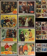 6d0412 LOT OF 28 AUTOGRAPHED B COWBOY WESTERN LOBBY CARDS 1940s-1950s all obtained in person!
