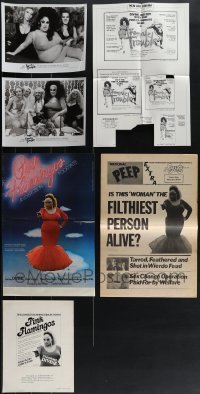 6d0171 LOT OF 6 JOHN WATERS MISCELLANEOUS ITEMS 1970s Divine in Female Trouble & Pink Flamingos!