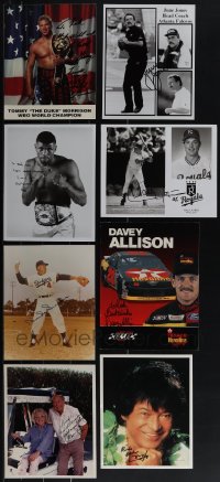 6d0145 LOT OF 14 SIGNED PUBLICITY REPRO PHOTOS 1980s-1990s from a variety of celebrities!
