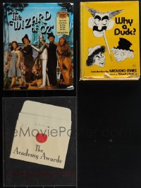 6d0039 LOT OF 3 HARDCOVER BOOKS 1970s-1990s Wizard of Oz, Marx Bros, Academy Awards!