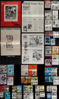 6d0124 LOT OF 66 UNCUT PRESSBOOKS 1960s-1970s advertising for a variety of different movies!