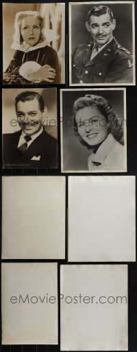 6d0111 LOT OF 4 11X14 STILLS 1940s great portraits of Greta Garbo, Clark Gable & Ingrid Bergman!