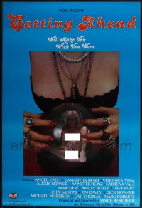 6d0890 LOT OF 14 UNFOLDED GETTING AHEAD 25X37 ONE-SHEETS 1983 sexy crystal ball nude image!
