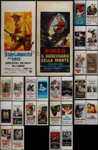 6d0657 LOT OF 30 FORMERLY FOLDED 1960s-1990s ITALIAN LOCANDINAS 1960s-1990s cool movie images!
