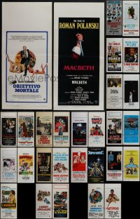 6d0659 LOT OF 29 FORMERLY FOLDED 1960s-1990s ITALIAN LOCANDINAS 1960s-1990s a variety of cool movie images!