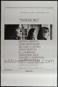 6d0807 LOT OF 27 UNFOLDED SINGLE-SIDED INTERIORS STYLE B ONE-SHEETS 1978 Woody Allen classic!