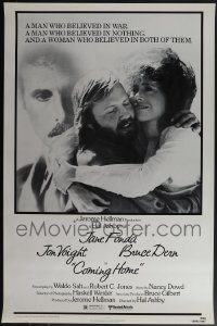 6d0827 LOT OF 24 UNFOLDED SINGLE-SIDED COMING HOME ONE-SHEETS 1977 Jane Fonda, Jon Voight, Dern