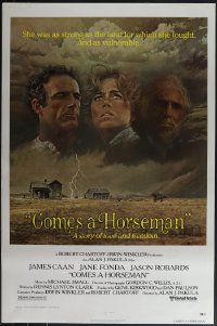6d0801 LOT OF 28 UNFOLDED SINGLE-SIDED COMES A HORSEMAN ONE-SHEETS 1978 Caan, Fonda & Robards!