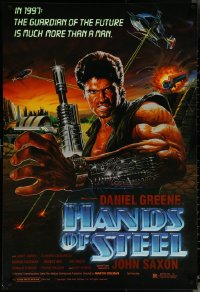 6d0885 LOT OF 14 UNFOLDED SINGLE-SIDED HANDS OF STEEL ONE-SHEETS 1986 guardian of the future!