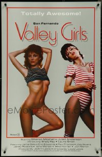 6d0994 LOT OF 5 UNFOLDED SINGLE-SIDED SAN FERNANDO VALLEY GIRLS ONE-SHEETS 1987 totally awesome!