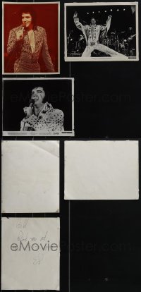 6d0529 LOT OF 3 ELVIS PRESLEY 8X10 AUTOGRAPH STILLS & PHOTO 1970s the King of Rock 'n' Roll!