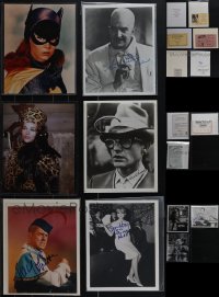 6d0549 LOT OF 9 SIGNED REPRO PHOTOS OF BATMAN TV SHOW ACTORS 1980s-1990s all with certificates!