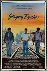 6d0826 LOT OF 24 UNFOLDED SINGLE-SIDED STAYING TOGETHER ONE-SHEETS 1989 Astin, Channing, Mulroney