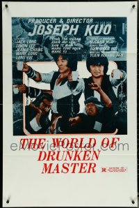 6d0266 LOT OF 23 FOLDED SINGLE-SIDED 27X41 WORLD OF DRUNKEN MASTER ONE-SHEETS 1982 kung fu!