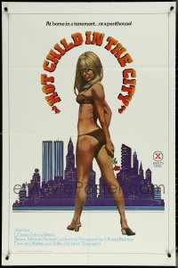 6d0324 LOT OF 9 FOLDED SINGLE-SIDED 27X41 HOT CHILD IN THE CITY ONE-SHEETS 1979 sexy art!