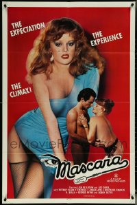 6d0333 LOT OF 8 FOLDED MASCARA ONE-SHEETS 1982 the expectation, the experience, the climax!