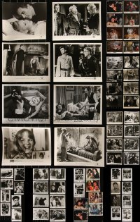6d0449 LOT OF 74 MOVIE & TV HORROR/SCI-FI 8X10 STILLS 1950s-1990s great scenes from scary movies!