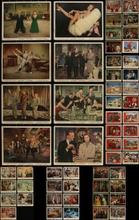 6d0536 LOT OF 55 ENGLISH FRONT OF HOUSE LOBBY CARDS 1950s-1960s complete & incomplete sets!
