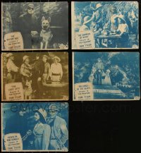 6d0434 LOT OF 5 PHANTOM SERIAL SCENE CARDS 1943 Tom Tyler as the masked superhero, rare!