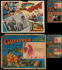 6d0068 LOT OF 9 MEXICAN LOBBY CARDS 1950s-1960s great images from a variety of movies!