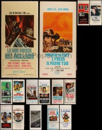 6d0676 LOT OF 21 FORMERLY FOLDED 1960s-2000s ITALIAN LOCANDINAS 1960s-2000s a variety of cool movie images!