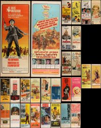 6d0709 LOT OF 28 MOSTLY UNFOLDED 1960S INSERTS 1960s great images from a variety of movies!