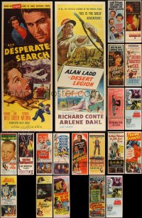 6d0732 LOT OF 21 FORMERLY FOLDED INSERTS 1950s-1970s great images from a variety of movies!