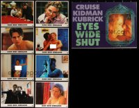 6d0381 LOT OF 8 EYES WIDE SHUT SPANISH-LANGUAGE US LOBBY CARDS & 1 PROGRAM BOOK 1999 Cruise, Kidman