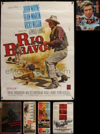 6d0752 LOT OF 6 UNFOLDED & FORMERLY FOLDED MISCELLANEOUS POSTERS 1950s-1980s cool movie images!