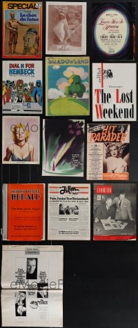6d0141 LOT OF 15 MISCELLANEOUS ITEMS 1940s-1970s a variety of cool movie images & more!