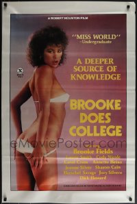 6d1009 LOT OF 5 UNFOLDED SINGLE-SIDED 27X41 BROOKE DOES COLLEGE ONE-SHEETS 1984 sexy Brooke Fields!