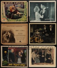 6d0432 LOT OF 6 LOBBY CARDS 1920s-1930s great scenes from mostly silent movies!
