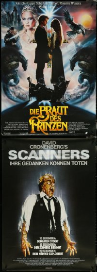 6d0009 LOT OF 5 UNFOLDED GERMAN A0 POSTERS 1970s-1990s great images from a variety of movies!