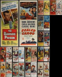6d0704 LOT OF 30 FORMERLY FOLDED INSERTS 1950s-1970s great images from a variety of movies!