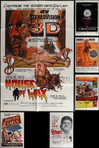 6d0350 LOT OF 6 FOLDED ONE-SHEETS 1960s-1980s great images from a variety of different movies!