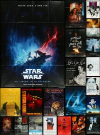 6d0075 LOT OF 25 FOLDED FRENCH ONE-PANELS 1990s-2010s great images from a variety of movies!