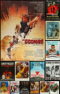 6d0078 LOT OF 16 FOLDED FRENCH ONE-PANELS 1960s-1990s great images from a variety of movies!