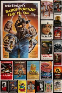 6d0271 LOT OF 22 FOLDED 1980s ONE-SHEETS 1980s great images from a variety of different movies!