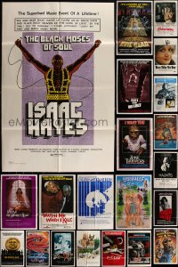 6d0264 LOT OF 24 FOLDED 1970s-1980s ONE-SHEETS 1970s-1980s great images from a variety of different movies!