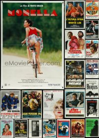 6d0084 LOT OF 27 FOLDED ITALIAN ONE-PANELS 1970s-1990s great images from a variety of movies!