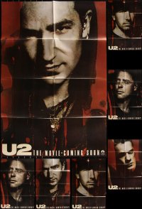 6d0329 LOT OF 8 FOLDED TEASER U2 RATTLE & HUM ONE-SHEETS 1988 Bono, The Edge, Mullen & Clayton!
