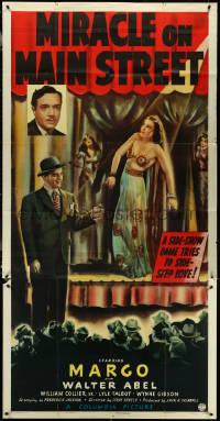 6f0359 MIRACLE ON MAIN STREET 3sh 1939 William Collier & Margo, who only knew the beast in men!