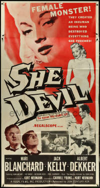 6f0363 SHE DEVIL 3sh 1957 sexy inhuman female monster who destroyed everything she touched!