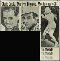 6f0305 MISFITS INCOMPLETE 6sh 1961 Clark Gable, Montgomery Clift, sexy Marilyn Monroe ping pong!