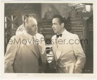 6f1482 CASABLANCA 8.25x10 still 1942 Humphrey Bogart negotiating sale with Sydney Greenstreet!