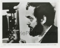 6f1490 CLOCKWORK ORANGE candid deluxe 8x10 still 1972 c/u of director Stanley Kubrick on the set!